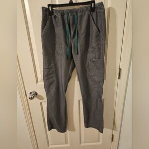 Figs Technical Collection Cargo Gray Womens Scrub Pants Size M